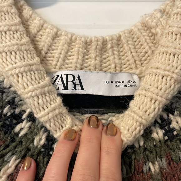 Zara fair isle sweater - Picture 3 of 5